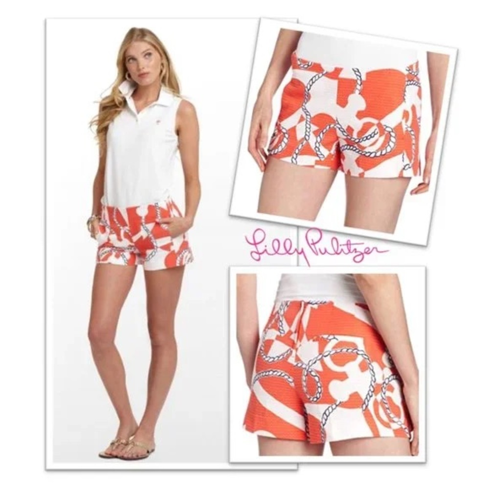 Lilly Liza Shorts Tango Orange Booze Cruise